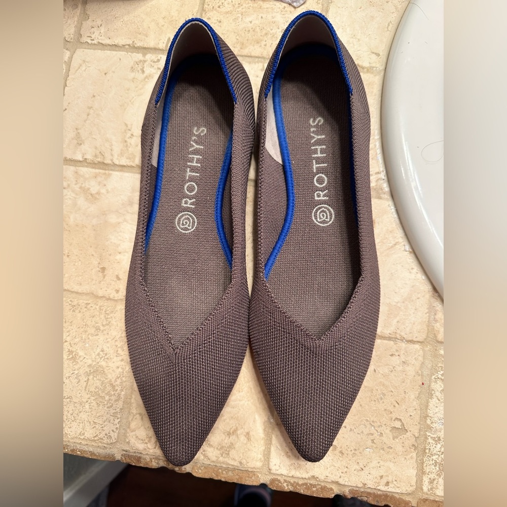 Rothy’s Point flat purple size 10.5